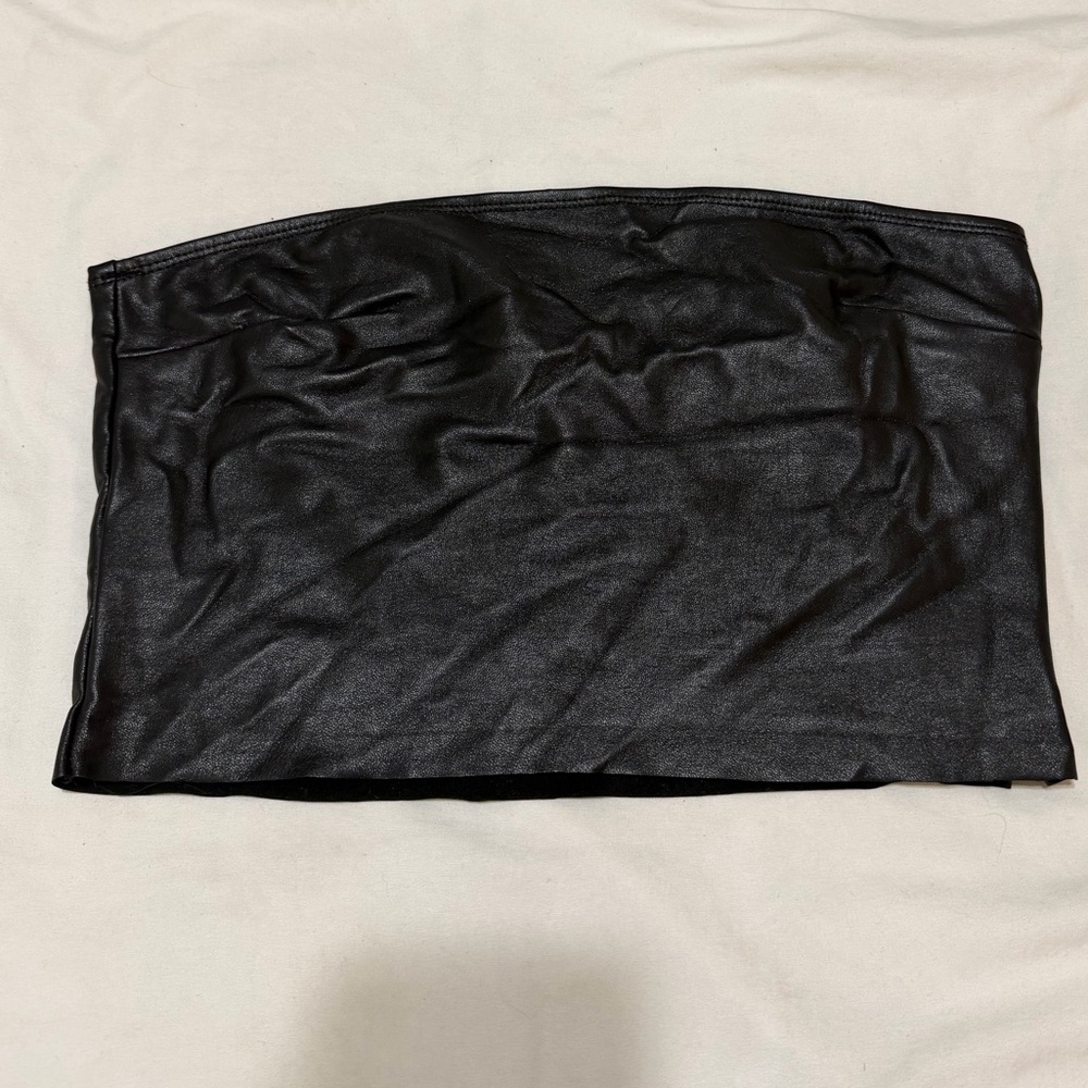 Forever 21 Black Faux Leather top
